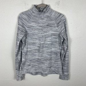 lululemon athletica Gray Space-Dye Quarter-Zip Pullover